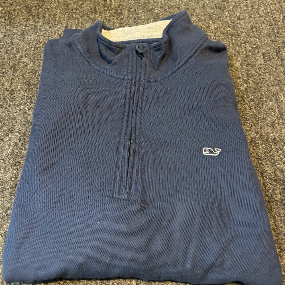Vineyard Vines blue men’s x large long sleeve quarter zip